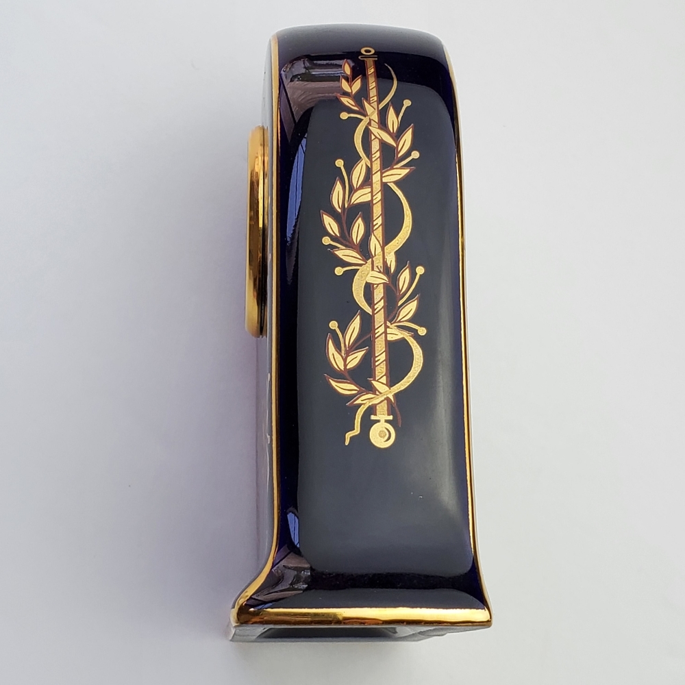 Vintage Rare Limoges 22K Gold Mini Clock Decor - Picture 12 of 16